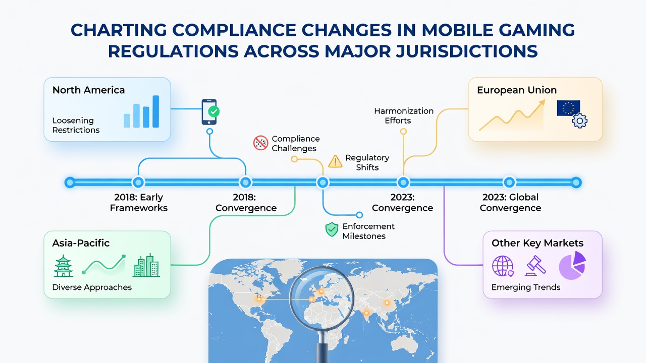 Detailed view of compliance documentation and regulatory timelines for mobile gaming apps